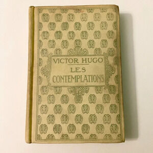 Vintage Les Contemplations by Victor  Hugo Hardcover Book